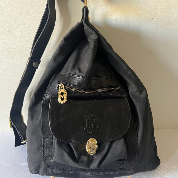 VINTAGE MARINO ORLANDI SLING BAG BAG LEATHER NYLON